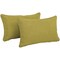 20-inch by 12-inch Outdoor Spun Polyester Back Support Pillows (Set of 2) - Avocado